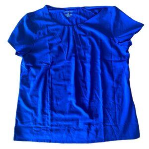 Lands End Womens L/P Blue Short Sleeve Stretch Top